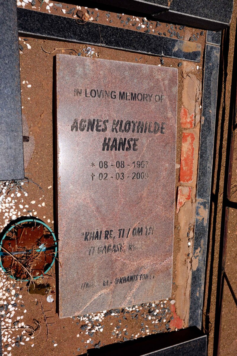 HANSE Agnes Klothilde 1967-2009