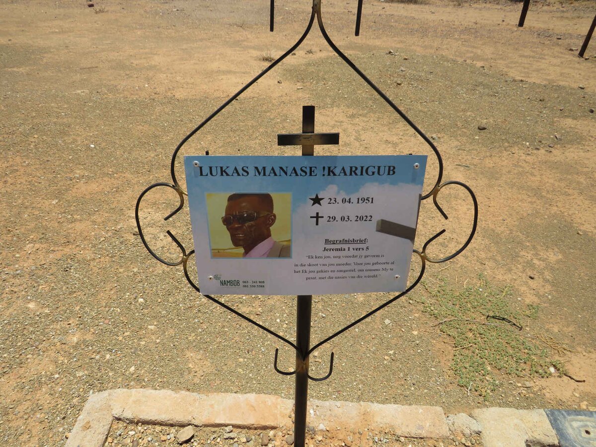 KARIGUB Lukas Manase 1951-2022