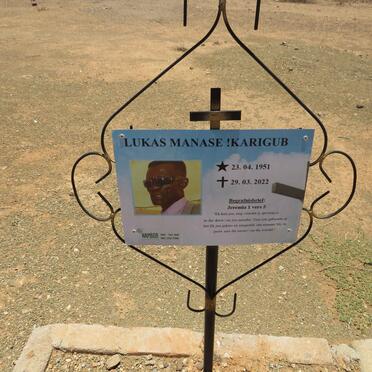 KARIGUB Lukas Manase 1951-2022