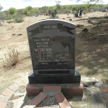 WITBOOI Willem Moses 1935-1974