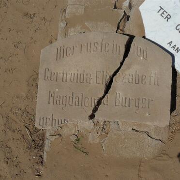 BURGER Gertruida Eliezabeth Magdalena