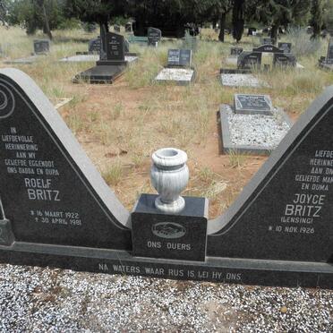 BRITZ Roelf 1922-1981 &amp; Joyce LENSING 1926-