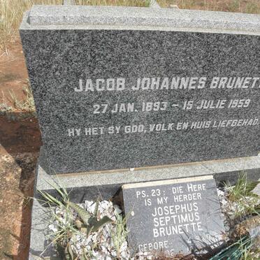 BRUNETTE Jacob Johannes 1893-1959 :: BRUNETTE Josephus Septimus