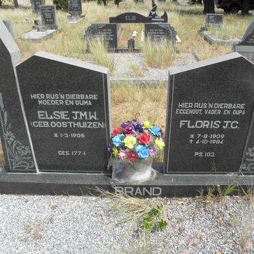 BRAND Floris J.C. 1909-1984 &amp; Elsie J.M.W. OOSTHUIZEN 1905-