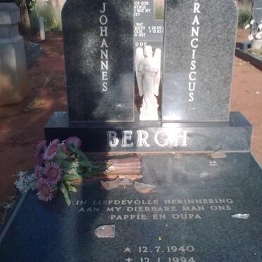 BERGH Johannes Franciscus 1940-1994