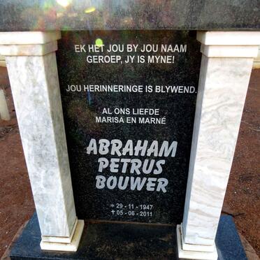 BOUWER Abraham Petrus 1947-2011