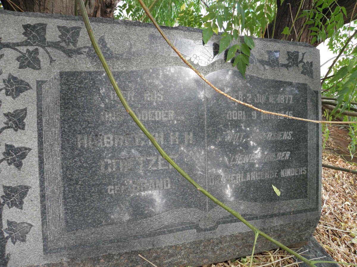 1COETZEE Huibrecht H.H. nee BRAND 1877-1946