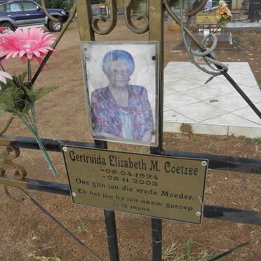 COETZEE Gertruida Elizabeth M. 1924-2003