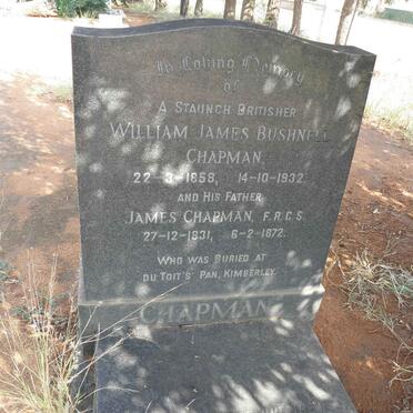 CHAPMAN William James Bushnell 1858-1932 :: CHAPMAN James 1831-1872