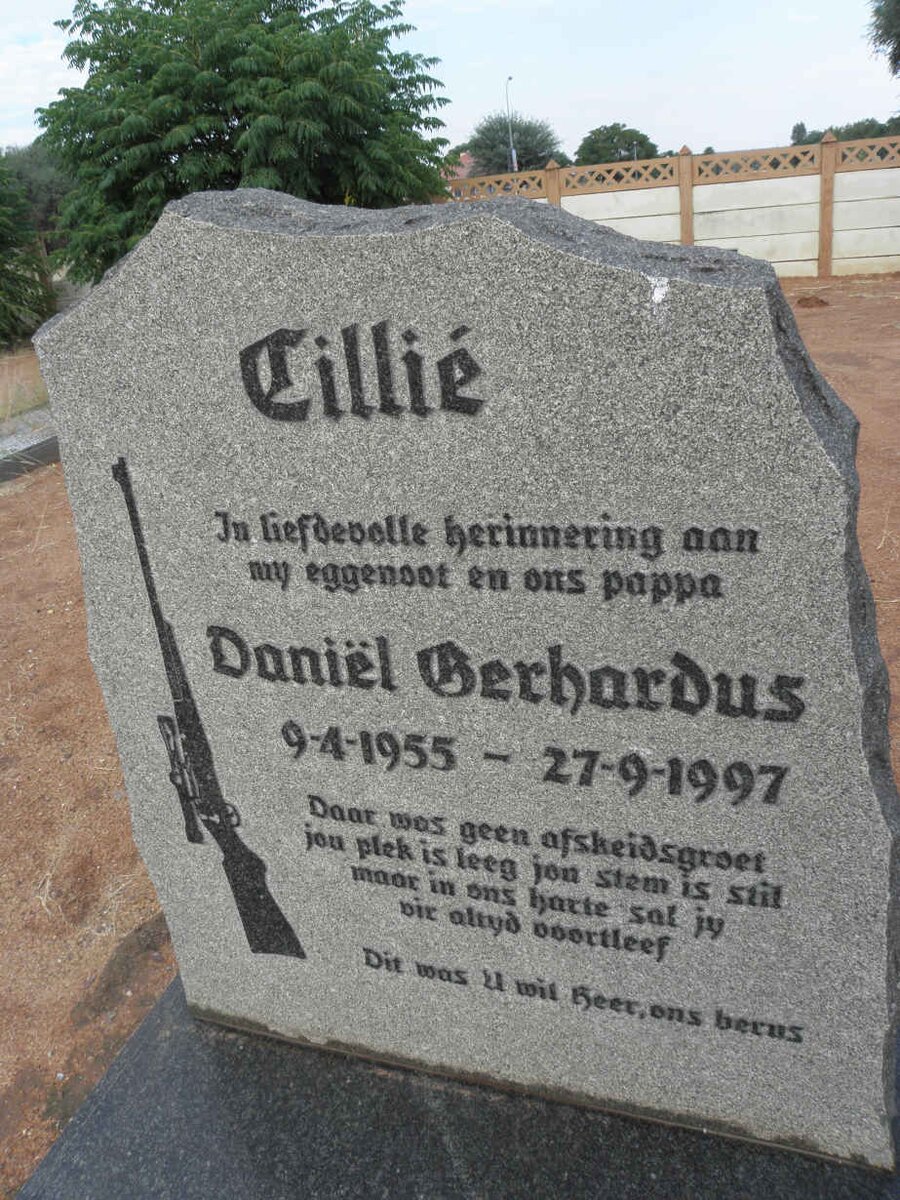 CILLIE Daniel Gerhardus 1955-1997