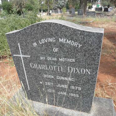 DIXON Charlotte nee GUNNING 1879-1965