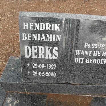 DERKS Hendrik Benjamin 1927-2000