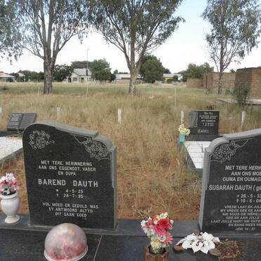 DAUTH Barend 1925-1995 &amp; Susarah BRUYNS 1933-2004