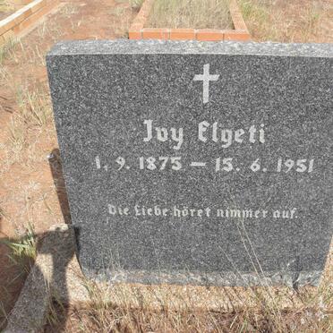 ELGETI Joy 1875-1951