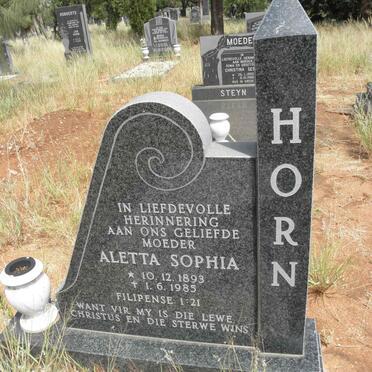 HORN Aletta Sophia 1893-1985