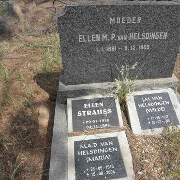 HELSDINGEN Ellen M.P., van 1881-1959 :: STRAUSS Ellen 1918-1998