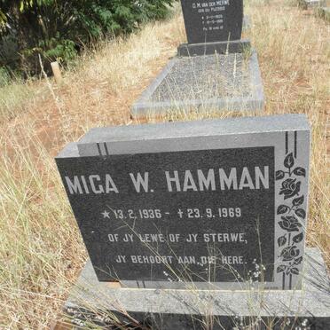 HAMMAN Miga W. 1936-1969