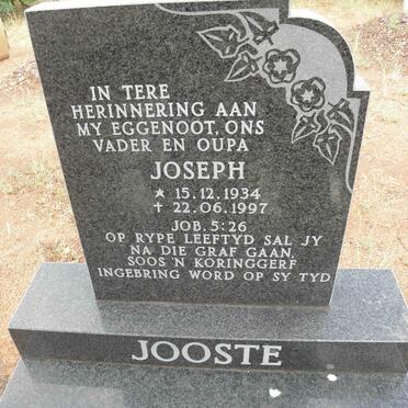 JOOSTE Joseph 1934-1997
