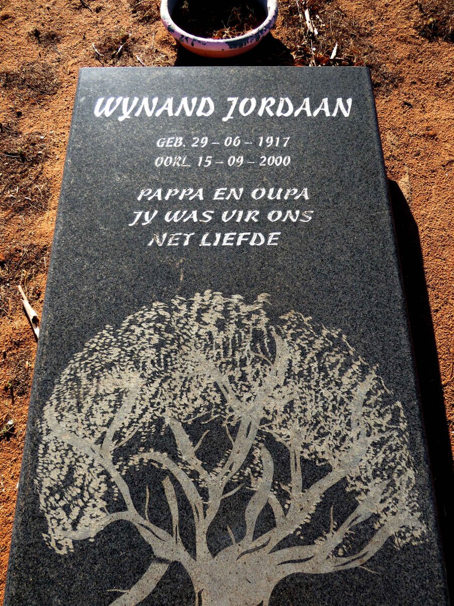 JORDAAN Wynand 1917-2000