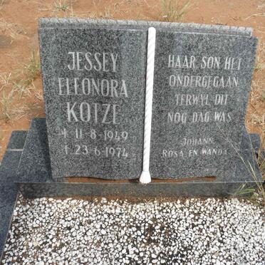 KOTZE Jessey Eleonora 1949-1974
