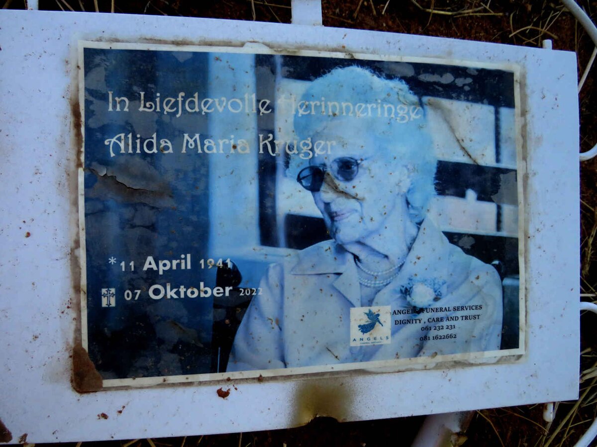 KRUGER Alida Maria 1941-2022 