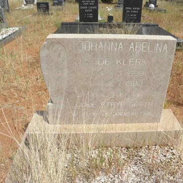 KLERK Johanna Abelina, de 1898-1983