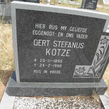 KOTZE Gert Stefanus 1895-1980