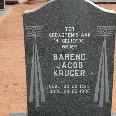 KRUGER Barend Jacob 1919-1990