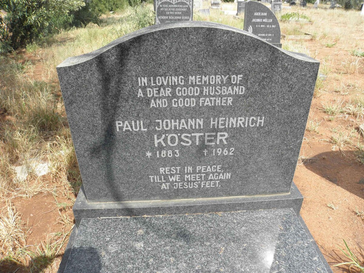 KOSTER Paul Johann Heinrich 1883-1962