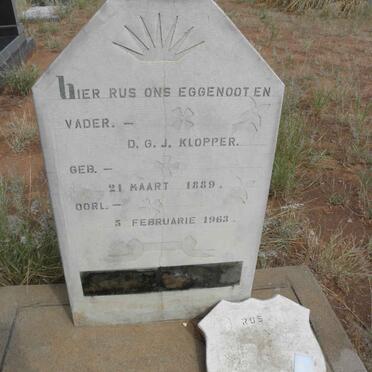 KLOPPER D.G.J. 1889-1963