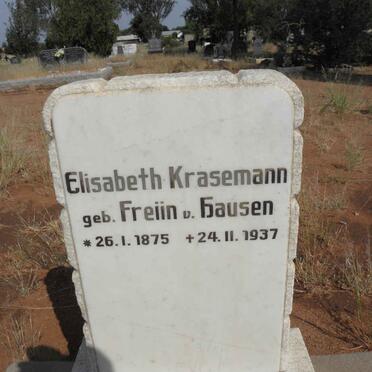 KRASEMANN Elisabeth nee FREIIN V. HAUSEN 1875-1937