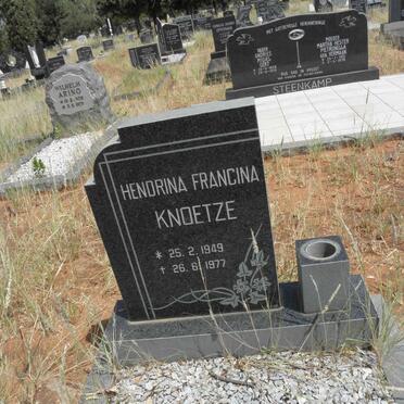 KNOETZE Hendrina Francina 1949-1977