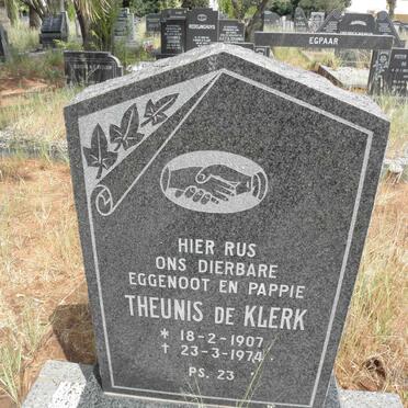KLERK Theunis, de 1907-1974