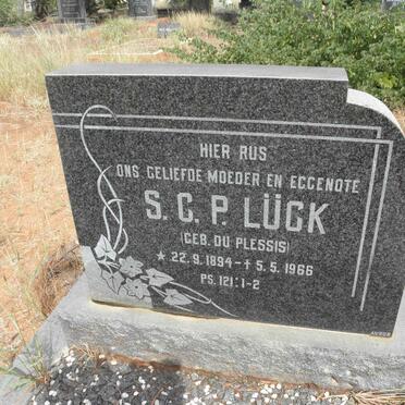 LUCK S.C.P. nee du PLESSIS 1894-1966