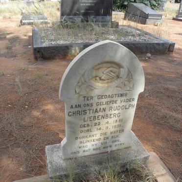 LIEBENBERG Christiaan Rudolph 1881-1951
