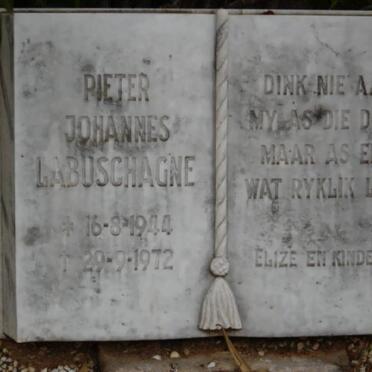 LABUSCHAGNE Pieter Johannes 1944-1972