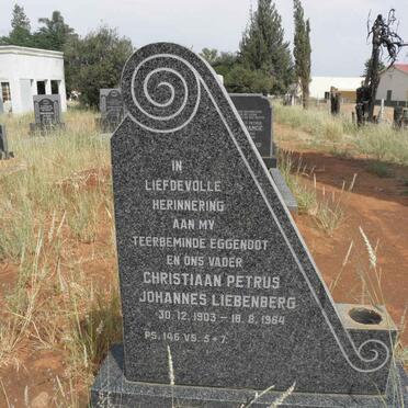 LIEBENBERG Christiaan Petrus Johannes 1903-1964
