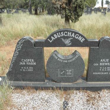 LABUSCHAGNE Casper Jan Harm 1911-1990 &amp; Anje BIEWENGA 1916-1956