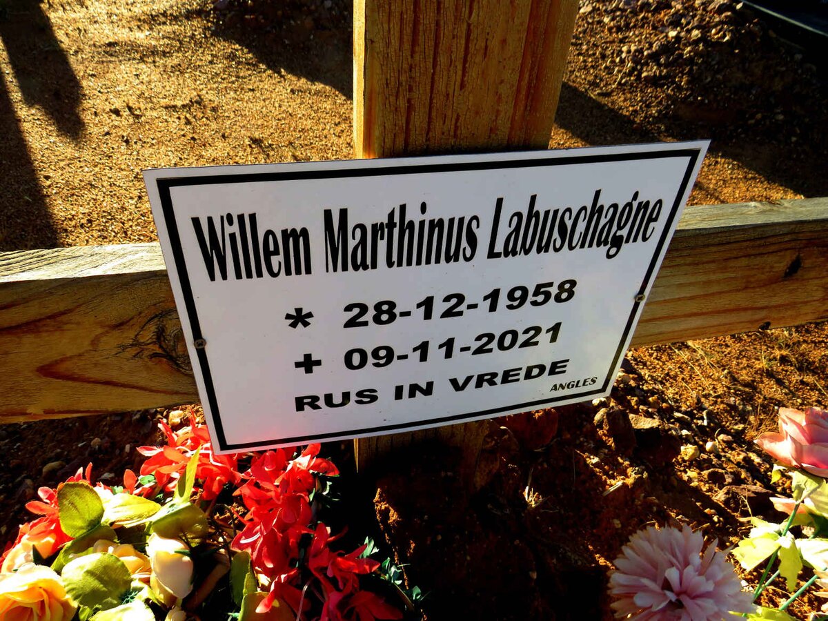 LABUSCHAGNE Willem Marthinus 1958-2021