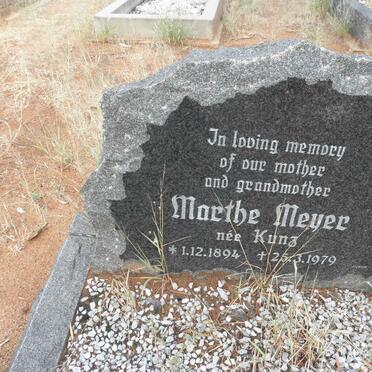 MEYER Marthe nee KUNZ 1894-1979