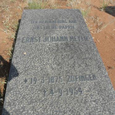 MEYER Ernst Johann 1875-1954