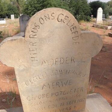 MERWE Cecilia Johanna, v.d. nee POTGIETER 1866-1932
