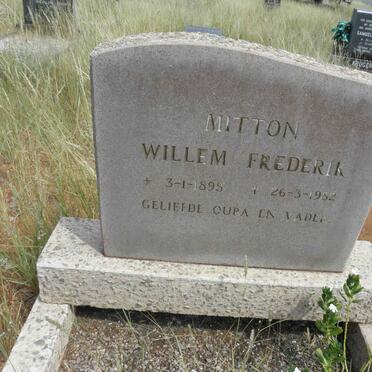 MITTON Willem Frederick 1895-1952