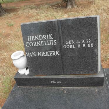 NIEKERK Hendrik Cornelius, van 1922-1988