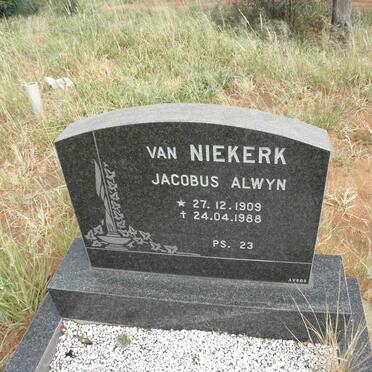NIEKERK Jacobus Alwyn, van 1909-1988