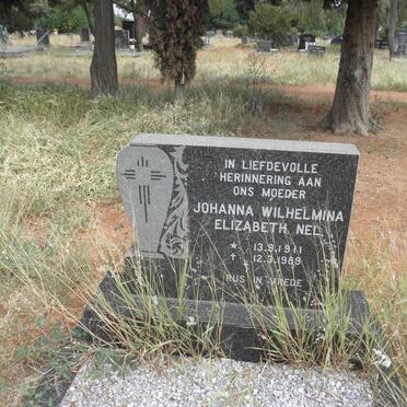 NEL Johanna Wilhelmina Elizabeth 1911-1989