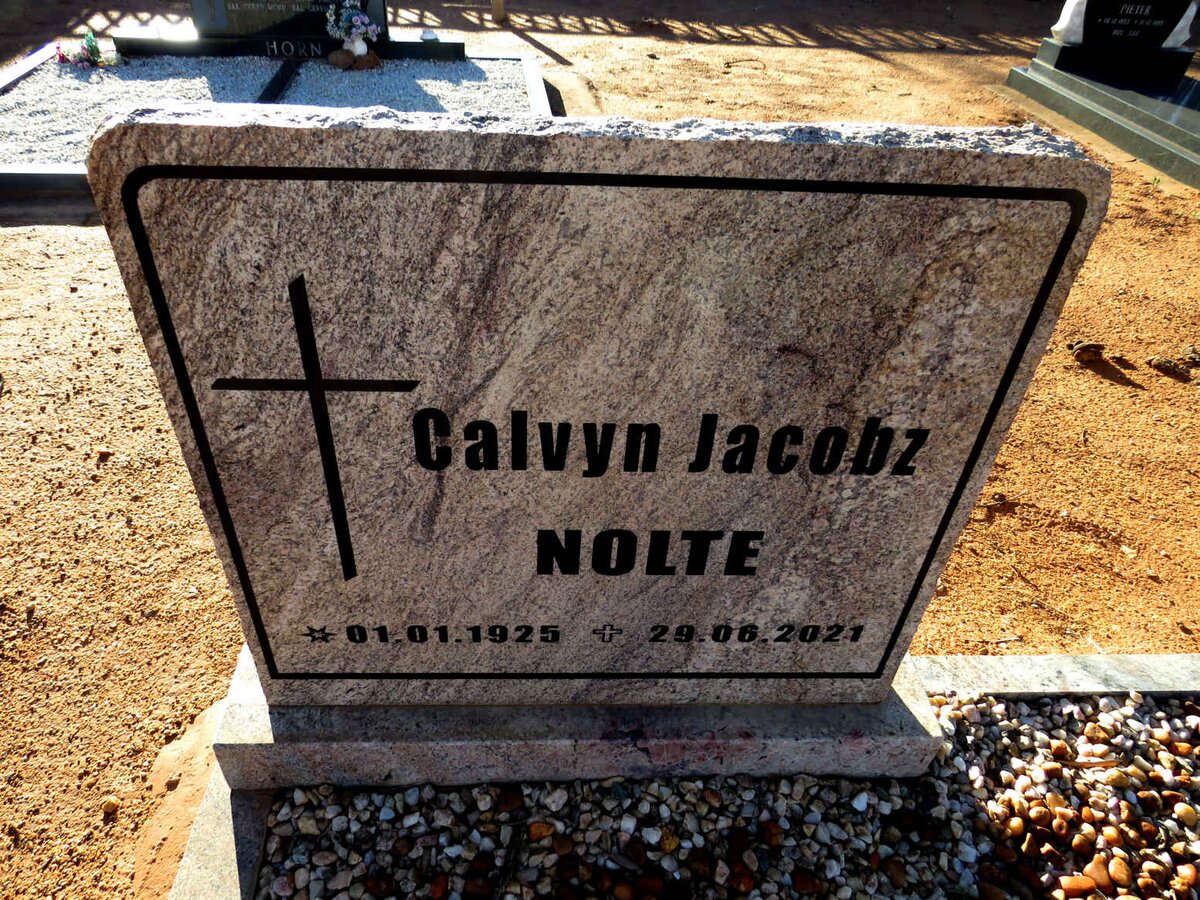 NOLTE Calvyn Jacobz 1925-2021