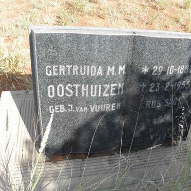 OOSTHUIZEN Gertruida M.M. nee J. van VUUREN 1887-1955