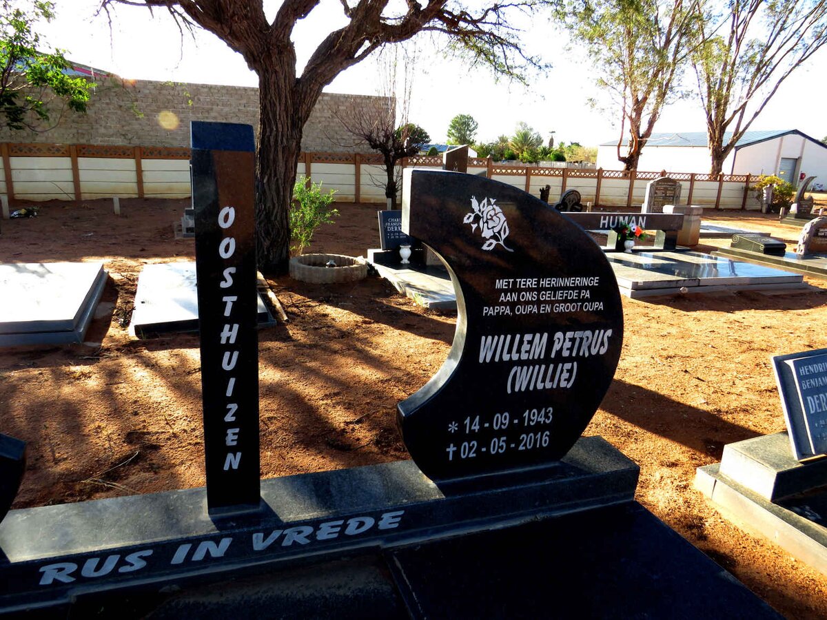 OOSTHUIZEN Willem Petrus 1943-2016