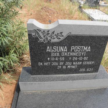 POSTMA Alsuna nee O'KENNEDY 1959-1982